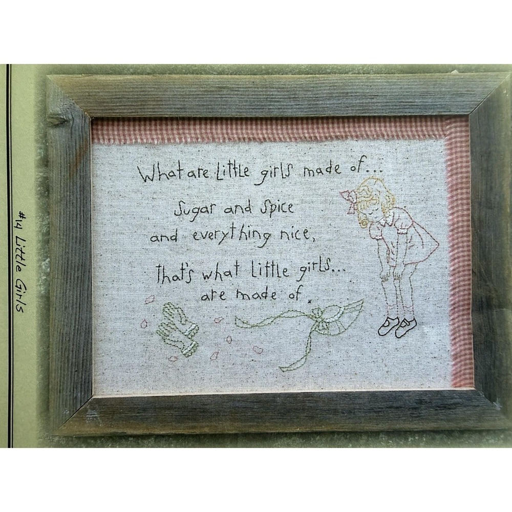 Nutmeg Hare Stitchery Pattern ~ LITTLE GIRLS # 14